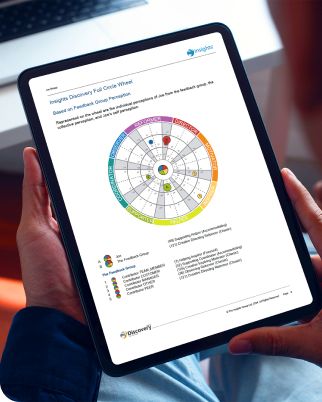 Insights wheel on tablet